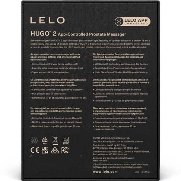 LELO - HUGO 2 GRÖN PROSTATMASSAGER - Grön/svart