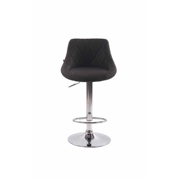 Barstol - NEYRON - Mörk Grå - Set om 2 - Höjdjusterbar - Modern Design Mörkgrå