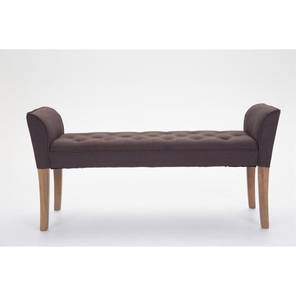 -CLP-Banquette stil Chesterfield Cleopatra i tyg-Array kastanj