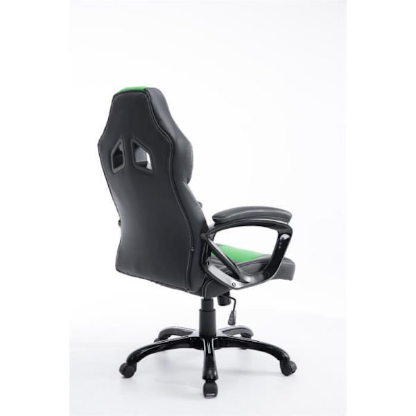 Pedro XL Gaming Kontorsstol i konstläder med hjulbas, svart/grön