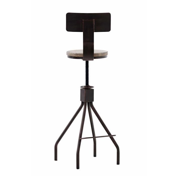 -CLP-Set av 2 barstolar Elko i metall-Array brons