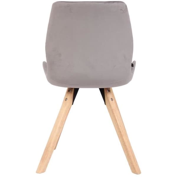 Matsalsstolar - Luna - 2-pack - Grå Sammet - Skandinavisk Design - Absolut Komfort Grå-velour