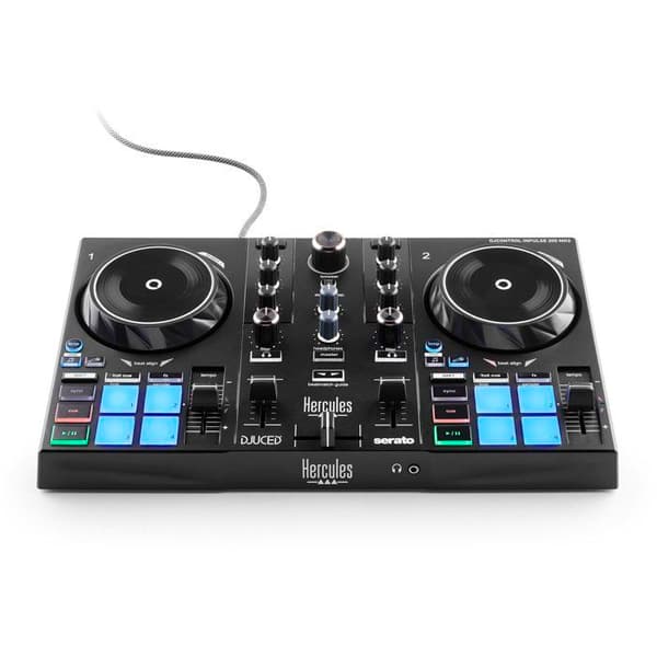 DJ-kontroller USB - DJ Control Inpulse 200 MK3 - USB-C bussdriven - Taktile joghjul 90 mm - 4 multifunktionella pads