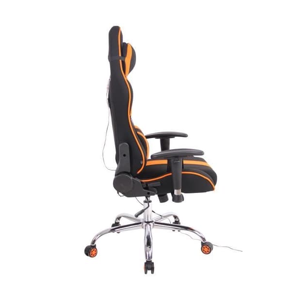 -CLP-Kontorsstol Limit XM i tyg-Array svart/orange