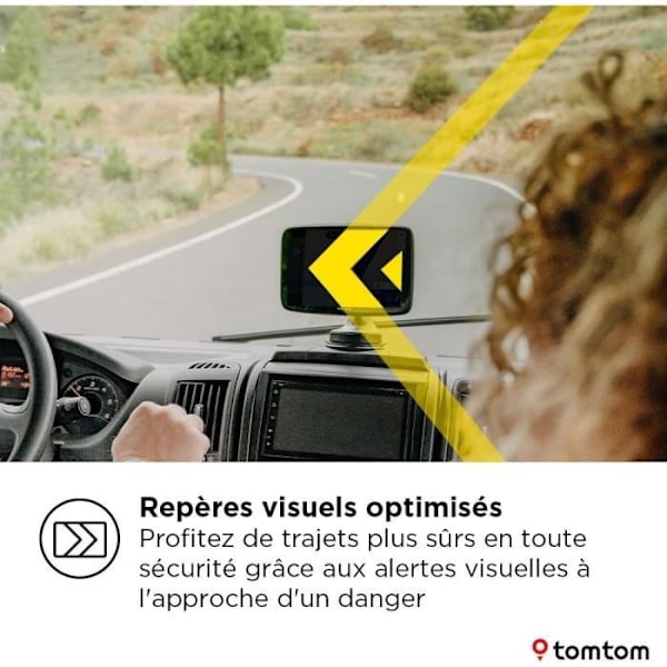 TomTom - GO Camper Max 2:a generationen - GPS för husbilar, husvagnar och bilar - 7 tum - Specifika intressanta platser - Världskarta