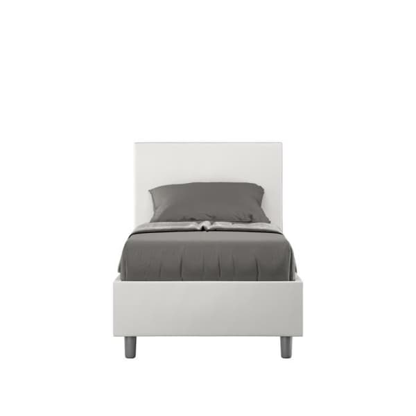 Adele stoppad enkelsäng - vit - modern - design - 80x200 - trä - spånskiva Vit