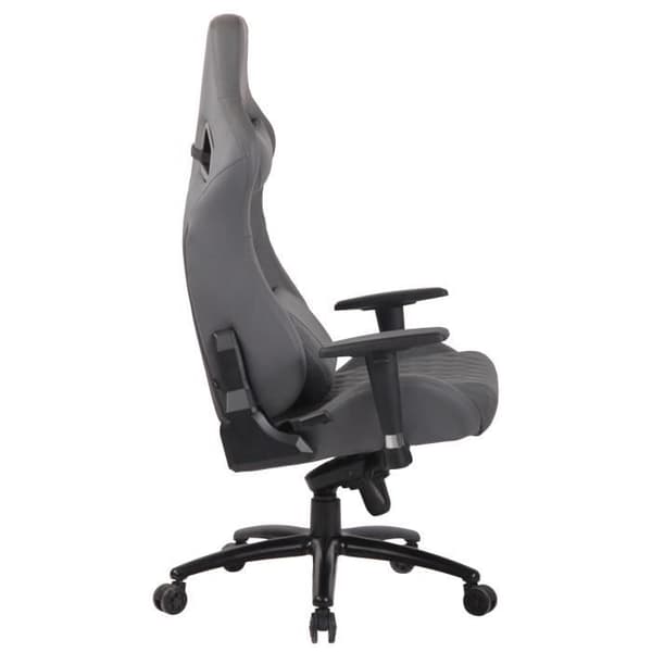 -CLP-Gamer kontorsstol Keren i äkta läder-Array grå