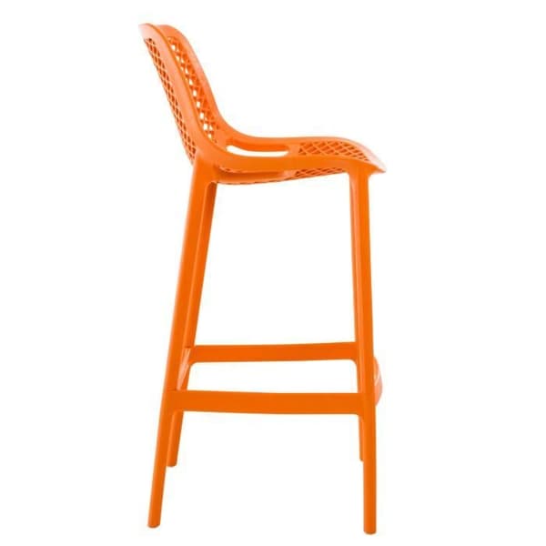 -CLP-Set med 2 utomhusbarstolar Air-Array orange