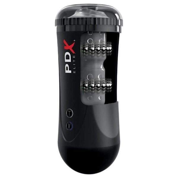 Masturbator - Pipedream - Moto Stroker - Laddningsbar - Vibrerande - Svart
