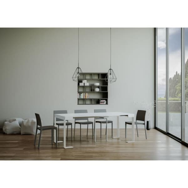 Väggkonsol - TECNO - Vit Aska - 90x40/300 cm - 14 platser Vit