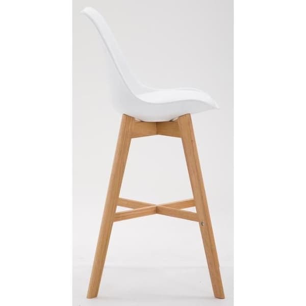Set med 2 Barstolar Cannes - CLP - Vit - Plastskal - Skandinavisk design Vit