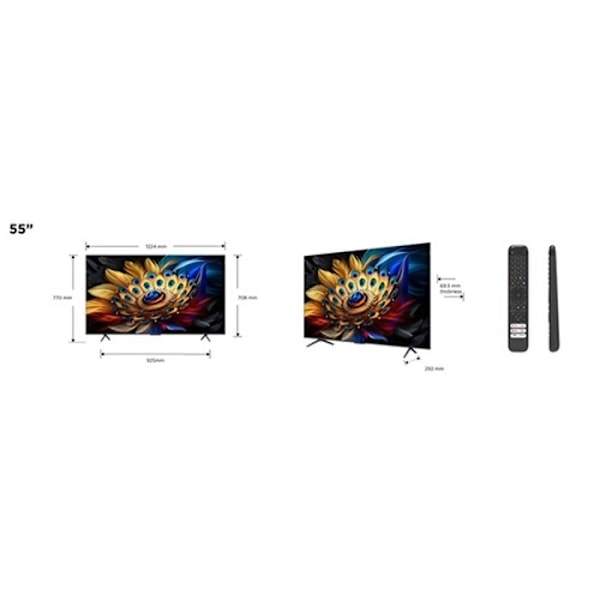 Smart TV - TCL - 43C655 - 43" QLED - 4K UltraHD - Dolby Vision - Google TV