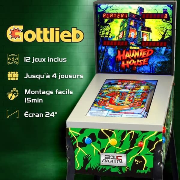 Flipperarkad - Toy Shock - Pinball Spökhus