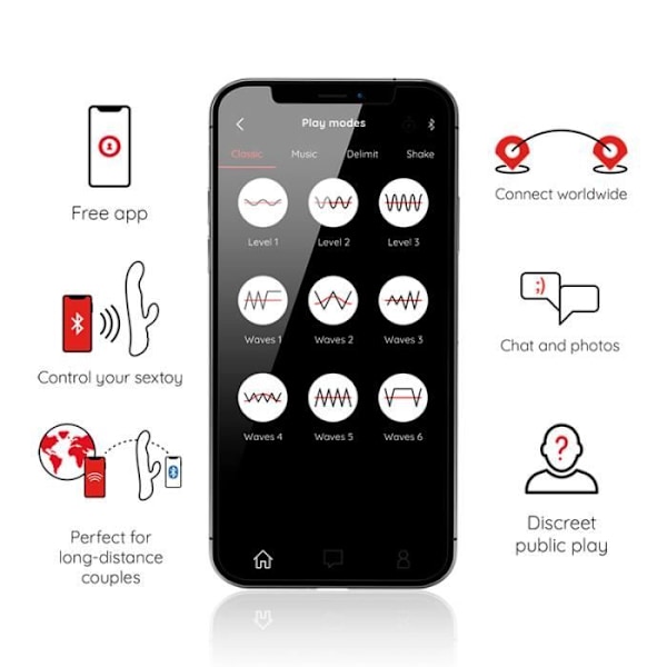 ONINDER OSLO VIBRATION ROTATION SVART GRATIS APP