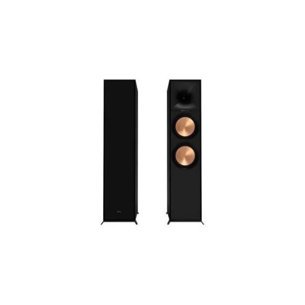 Klipsch R-800F golvhögtalare Svart - Ny generation bashögtalare - 600 W - 8 ohm Svart