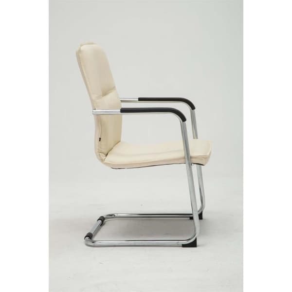 -CLP-Chaise cantilever Seattle i konstläder-Array grädde