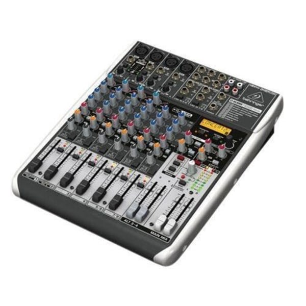 Behringer QX1204USB Premium 12-ingångar 2/2-buss mixer med Xenyx Mic Preamps kompressorer