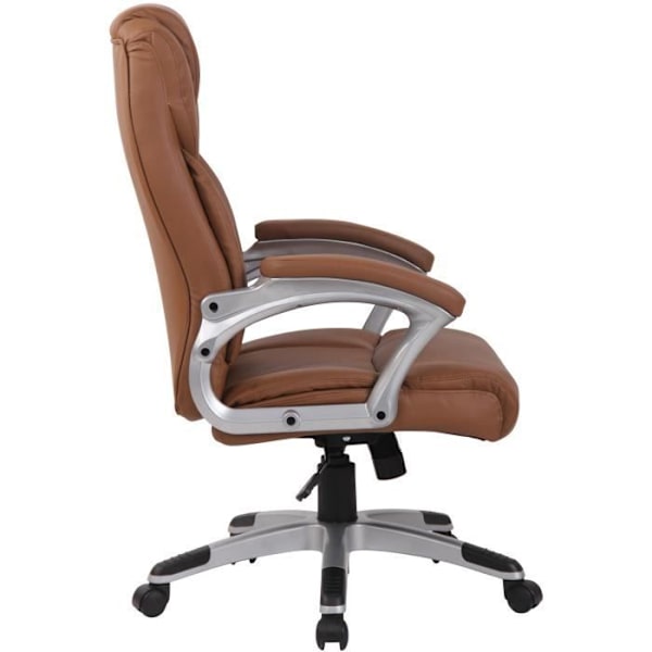 XL Texas V2 kontorsstol - CLP - konstläder - Ljusbrun - Ergonomisk - Svängbar - 180 kg Ljusbrun