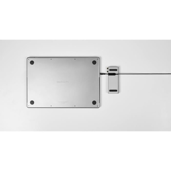 USB-C-dockningsstation - LMP - Kompakt Dock 2 - 6 portar - 4K - Kompatibel med MacBook M1/M2 Saturation Grå, Silver