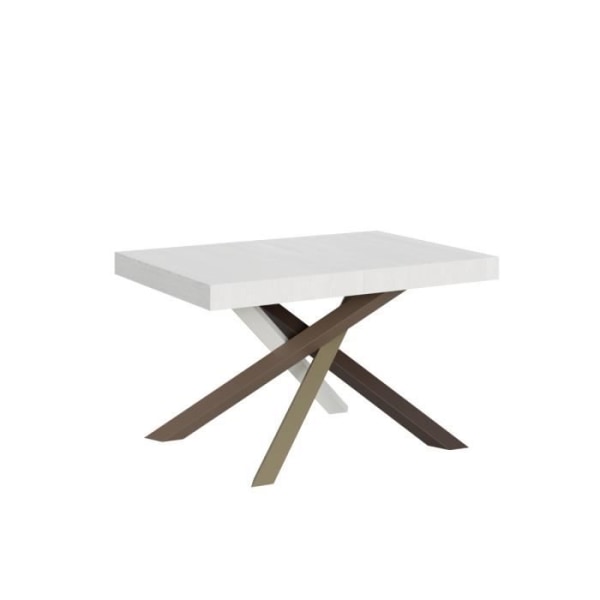 Utdragbart bord Utdragbart bord 90x140/244 cm Volantis White Ash ram 4/C Vit
