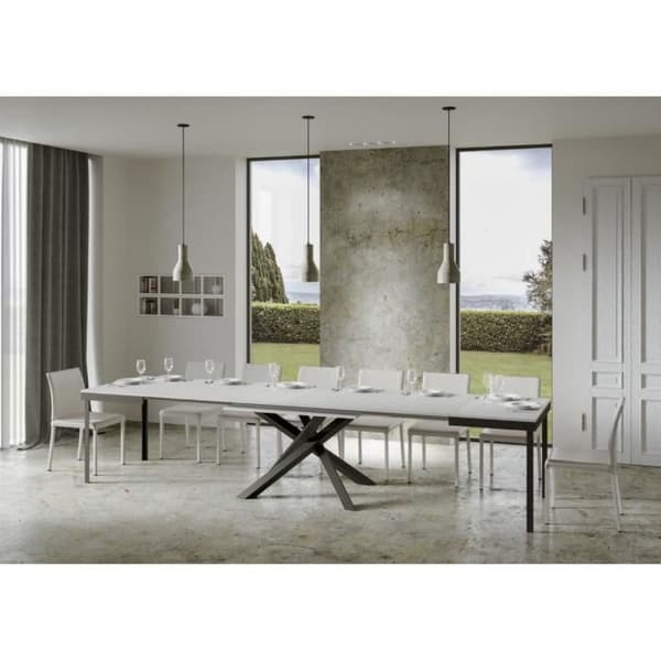 Volantis Evolution Bord Vit Askskiva 90x180 Lång 440 Antracitram Vit