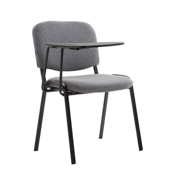 Ken tygstol med hopfällbar surfplatta - CLP - Grå - Inomhus - Vuxen - Samtida - Design Grå
