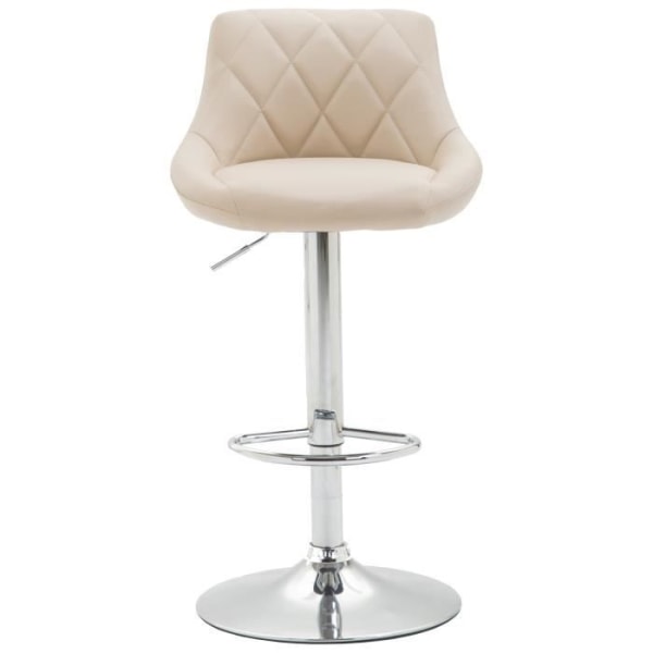Barstol - CLP - Lazio - Imiterat läder - Kräm - Elegans - Chic Grädde
