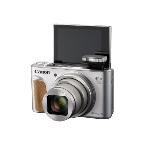 PowerShot SX740 HS kompaktkamera - CANON - 20,3 Mp - 40x optisk zoom - Full HD 4K UHD-video - Silver