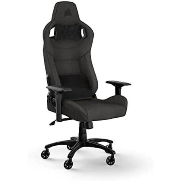 Gaming Stol - CORSAIR - T3 RUSH Tyget (2023) - Mjuk Tyg - Avtagbar Kudde - Höjdjusterbar
