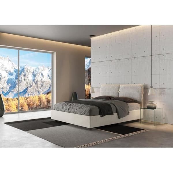 Mados dubbelsäng - Giada 1 Aragona 1 - Vit - 160x190 - Elegans - Chic Vit
