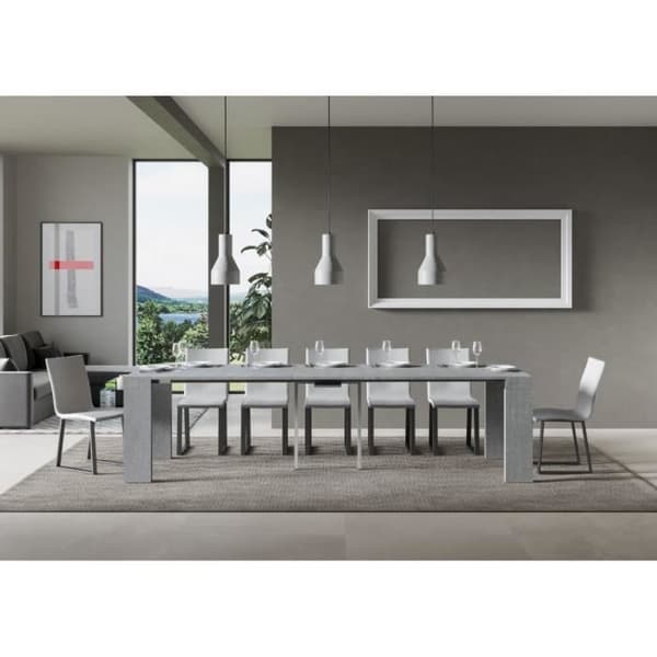 Konsol utbyggbar - Roxell - Vit cement - Design och mångsidighet cement