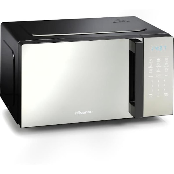 Micro-ondes Hisense H20MOMBS4HG 20L, vänsterhängd dörr, LED-display med knappar, 9 funktioner, 700W, rörgrill, färg