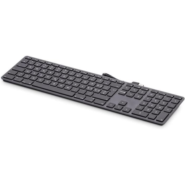 USB Trådbundet Tangentbord - LMP - Grå Sidereal - 110 Taster ISO - Aluminium - Multifunksjonelt