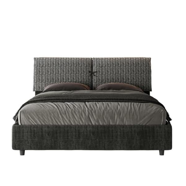 Mados säng 160x190 med resår - Giada 8 Aragona 8 - Grå - Vit - Elegans - Chic Grå