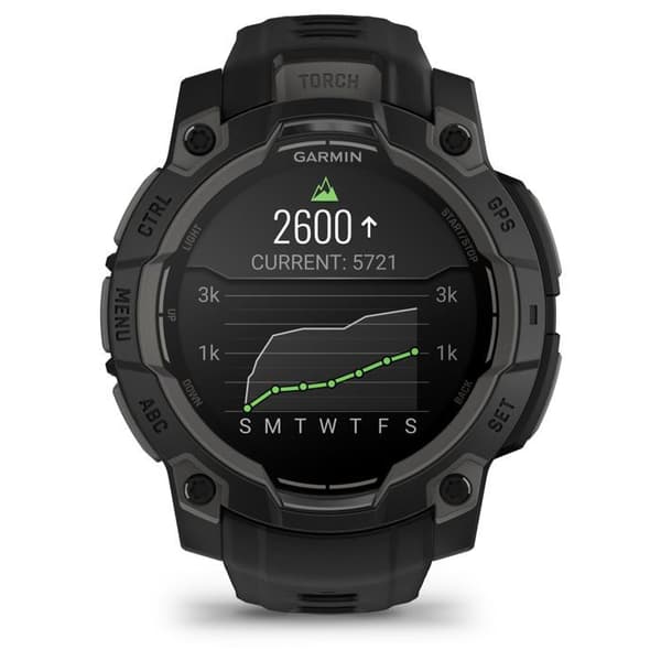 Smartklocka - GARMIN - Instinct 3 - 1,2" - 45 mm - Amoled - Svart Svart