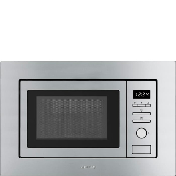 SMEG FMI020X grill mikrovågsugn - 17L - 800W - Vridknappar - Rostfritt stål