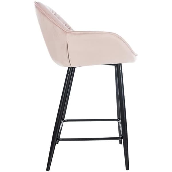 -CLP-Barstol Gibson med Metallben-Array rosa
