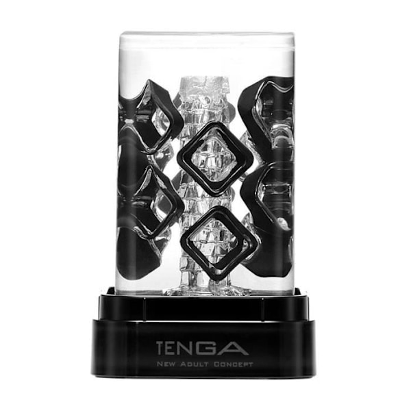 Masturbator - Tenga - Crysta Block - Transparent - Futuristisk design - Flytande kuber Transparent