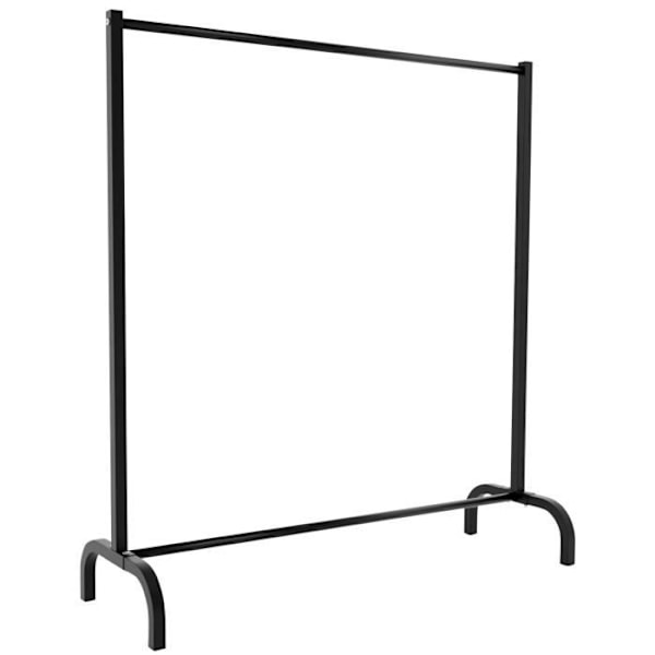 Lara Klädställ Robust garderob Industriell design Lastkapacitet: 100 kg, svart -120x38x120 cm Svart