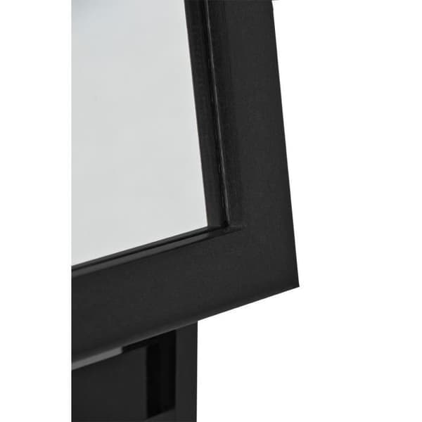 -CLP-Golvmirror Yolanda med hjul-Array svart