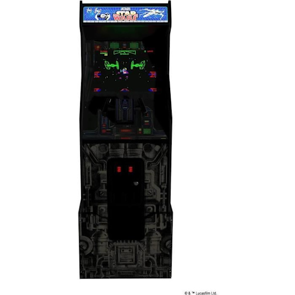 Star Wars arkadterminal - ARCADE1UP - 3 spel - 50 x 154 x 47 cm - Upplyst tält ingår Flerfärgad