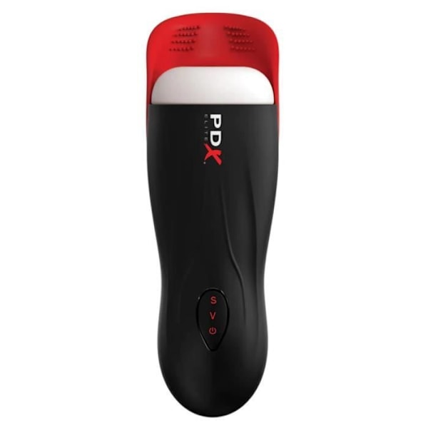 Automatisk masturbator - Pipedream - PDX Elite Fap-O-Matic Pro - Sug - Vibration - Testiklar Svart