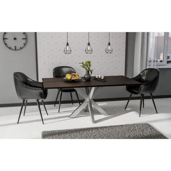-CLP-Fötter industriell design Duncan för matbord Spindelform-Array raffinerat stål