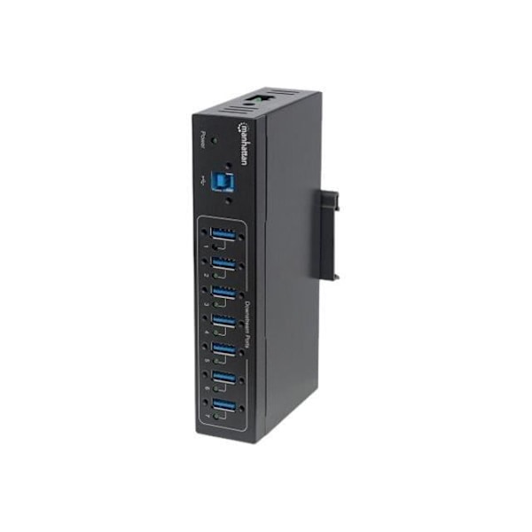 Manhattan 7-portars industriell USB 3.0 Hub Hub 7 x SuperSpeed USB 3.0 stationär dator