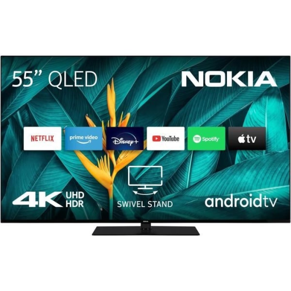 QLED 4K UHD Smart Android TV - NOKIA - 55" (139 cm) - Trippeltuner - HDR - Dolby Vision - DTS