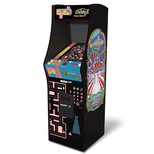 Arcade1Up lyx arkadmaskin - Ms. Pac-Man vs Galaga - Klass av 81 - Blå blå färg