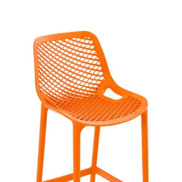-CLP-Set med 2 utomhusbarstolar Air-Array orange
