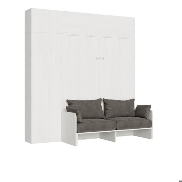 Sängskåp - Itamoby - KENTARO - 160 cm - Vit Ask - 2 platser Vit Ask