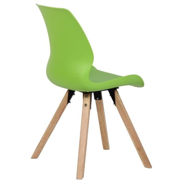 Matstolar - Luna - 2-pack - Grön - Plast - Skandinavisk Design grön