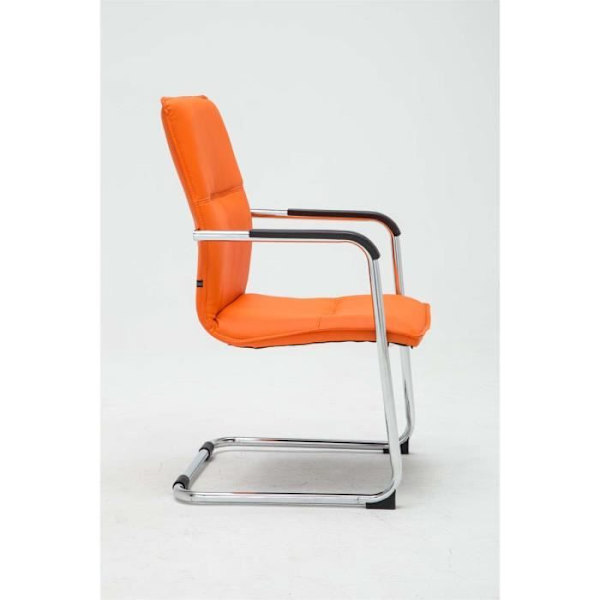 -CLP-2-pack Besöksstolar Seattle konstläder-Array orange